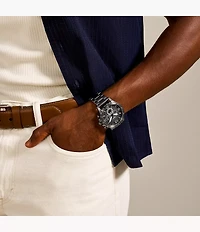 Nate Chronograph Smoke Stainless Steel Watch