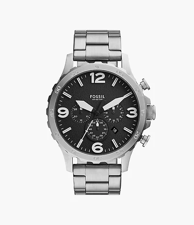 Nate 50mm Chronograph Stainless Steel Watch