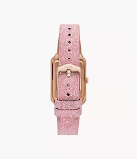 The Wizard of Oz x Fossil Limited Edition Three-Hand Pink Crystal Fabric Watch