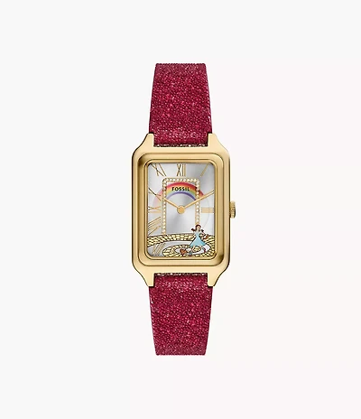 The Wizard of Oz x Fossil Limited Edition Three-Hand Red Crystal Fabric Watch