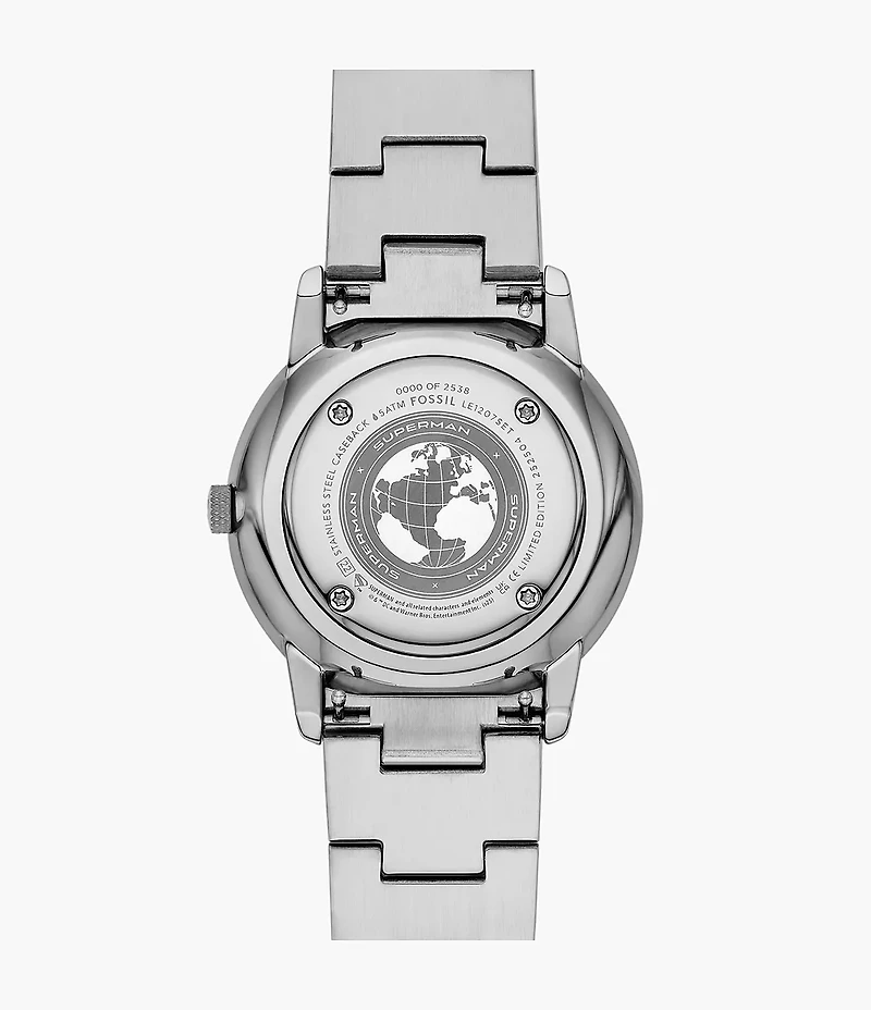 Superman x Fossil Limited-Edition S-Shield Watch Set