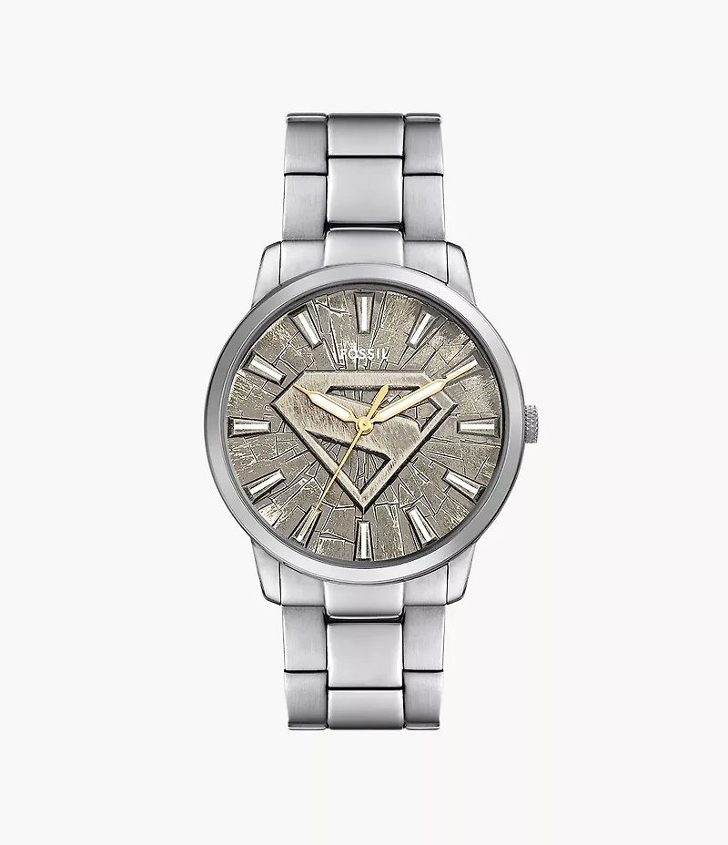 Superman x Fossil Limited-Edition S-Shield Watch Set