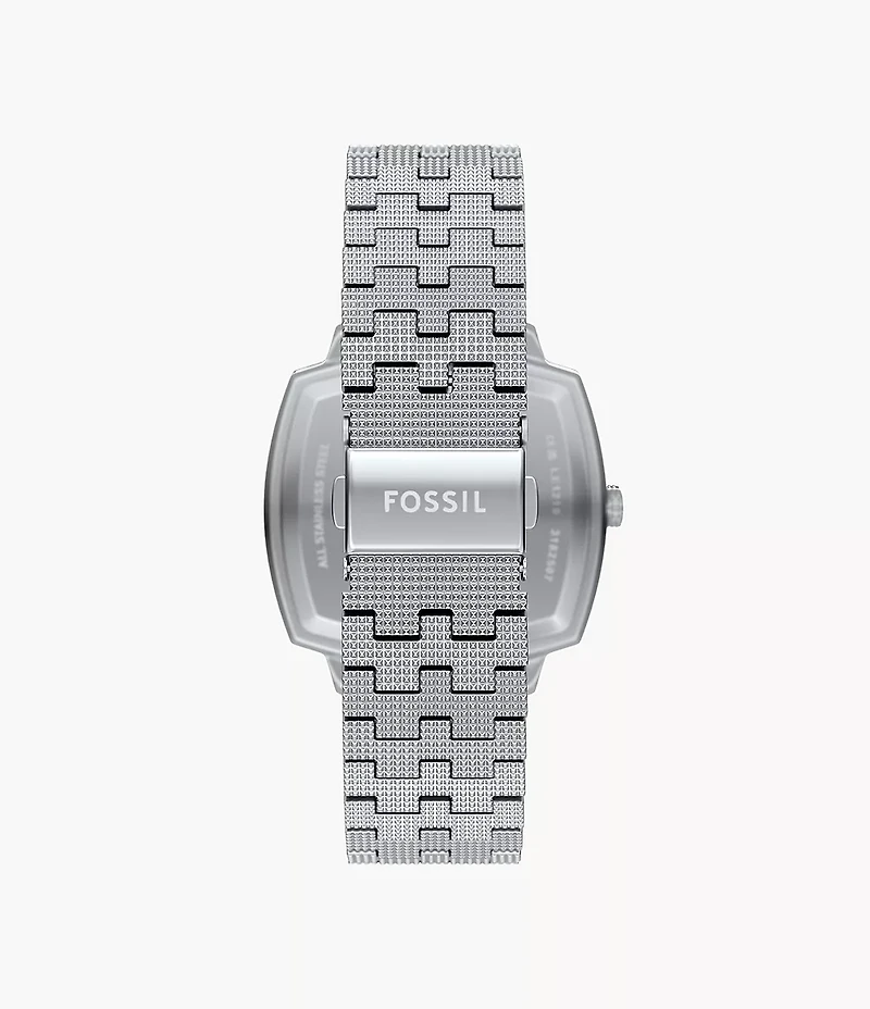 Nick Jonas x Fossil Machine Luxe Aventurine Three-Hand Stainless Steel Watch