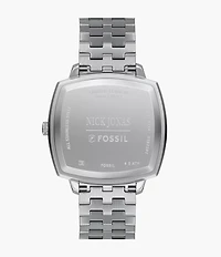 Nick Jonas x Fossil Machine Luxe Aventurine Three-Hand Stainless Steel Watch