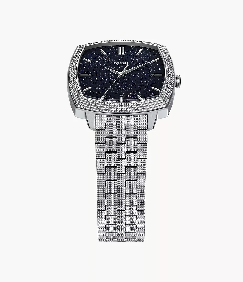 Nick Jonas x Fossil Machine Luxe Aventurine Three-Hand Stainless Steel Watch