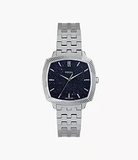 Nick Jonas x Fossil Machine Luxe Aventurine Three-Hand Stainless Steel Watch