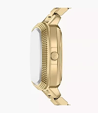 Nick Jonas x Fossil Machine Luxe Automatic Gold-Tone Stainless Steel Watch