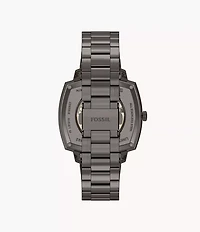 Nick Jonas x Fossil Machine Luxe Automatic Gunmetal Stainless Steel Watch