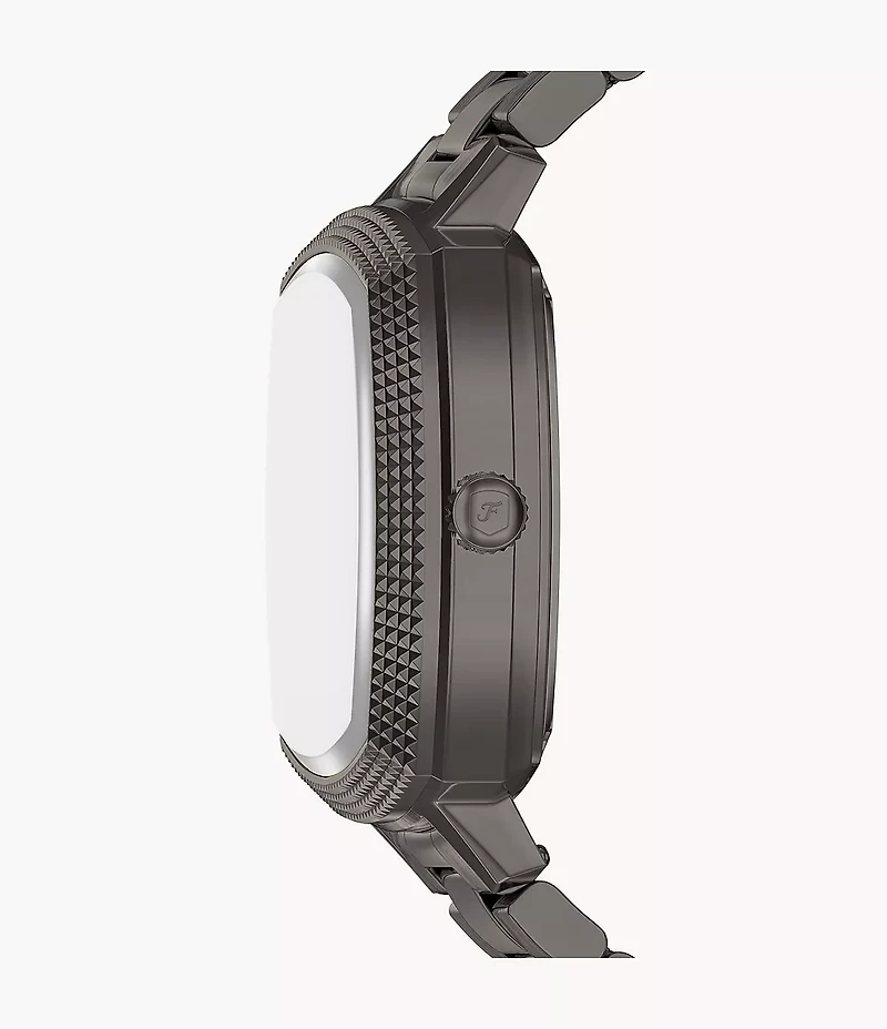 Nick Jonas x Fossil Machine Luxe Automatic Gunmetal Stainless Steel Watch