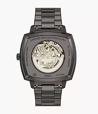 Nick Jonas x Fossil Machine Luxe Automatic Gunmetal Stainless Steel Watch