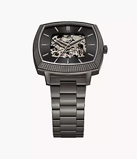 Nick Jonas x Fossil Machine Luxe Automatic Gunmetal Stainless Steel Watch