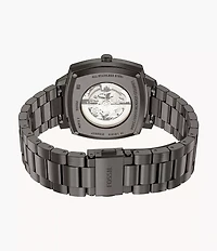 Nick Jonas x Fossil Machine Luxe Automatic Gunmetal Stainless Steel Watch