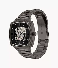 Nick Jonas x Fossil Machine Luxe Automatic Gunmetal Stainless Steel Watch