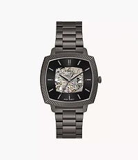 Nick Jonas x Fossil Machine Luxe Automatic Gunmetal Stainless Steel Watch