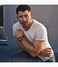 Nick Jonas x Fossil Machine Luxe Automatic Gunmetal Stainless Steel Watch