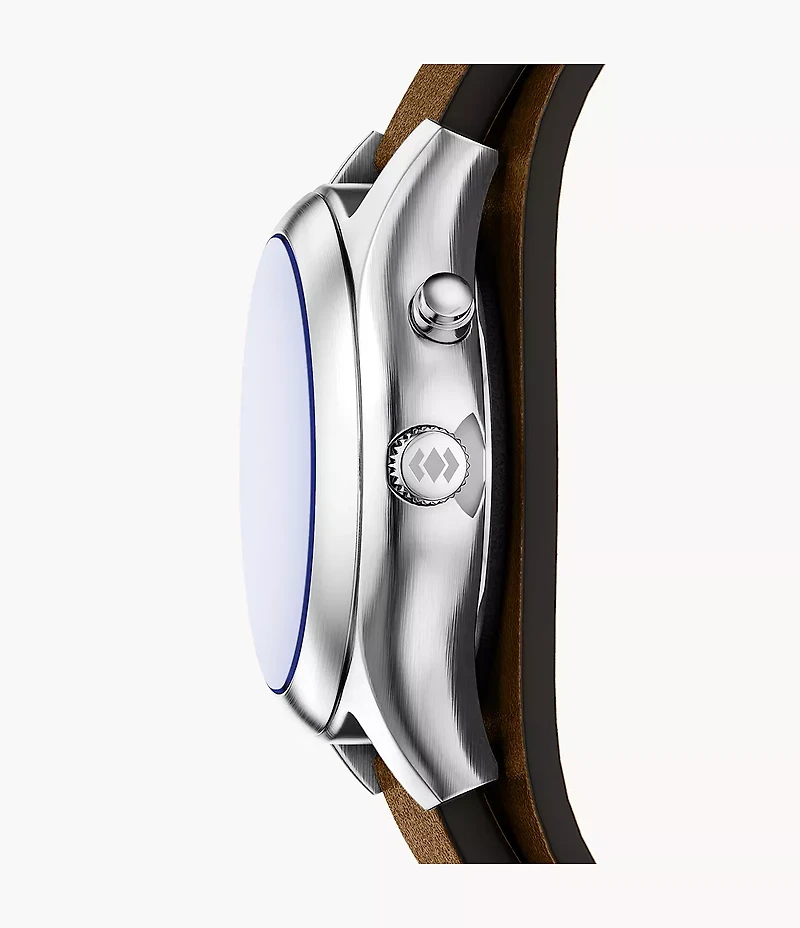 Y2K Big Tic 40MM Brown Leather Watch