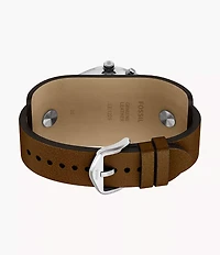 Y2K Big Tic 40MM Brown Leather Watch