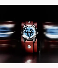 Y2K Big Tic 40MM Brown Leather Watch
