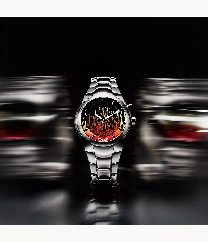 Y2K Big Tic 40MM Stainless Steel Watch