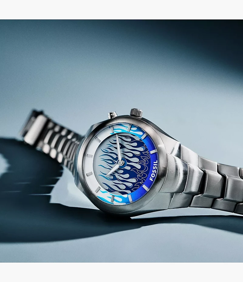 Y2K Big Tic 40MM Stainless Steel Watch