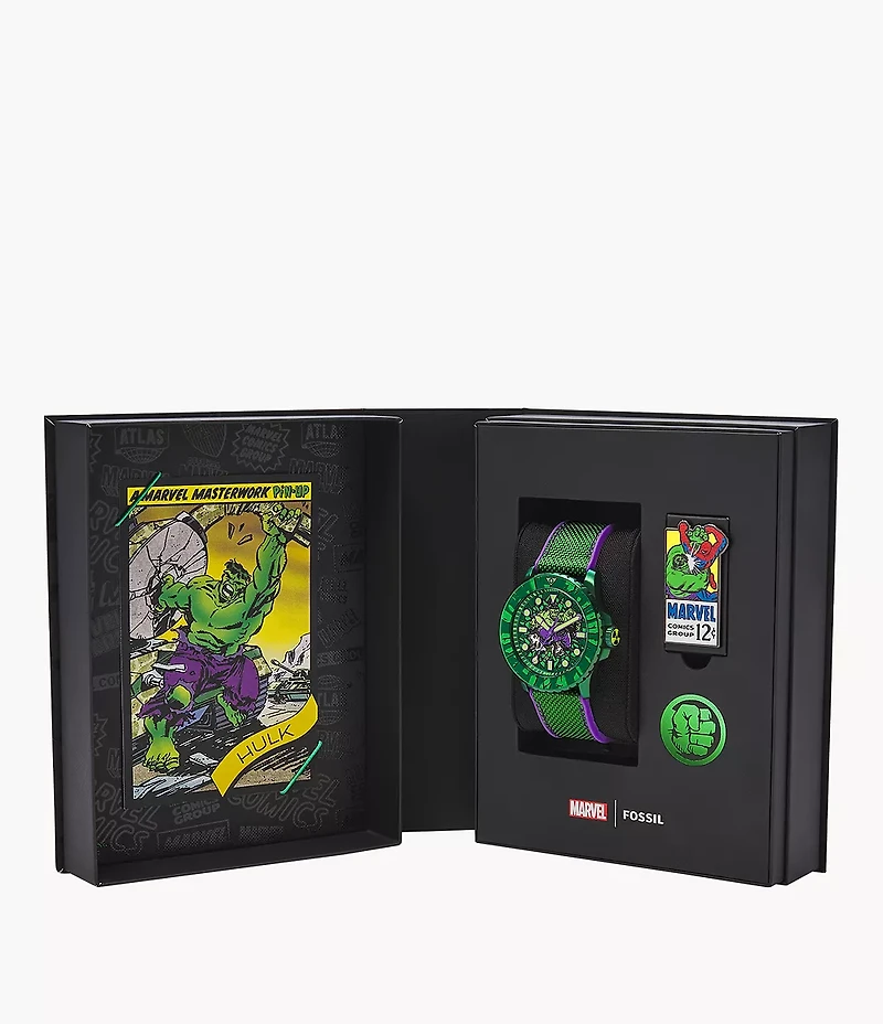 Marvel x Fossil Limited-Edition Incredible Hulk Automatic Watch