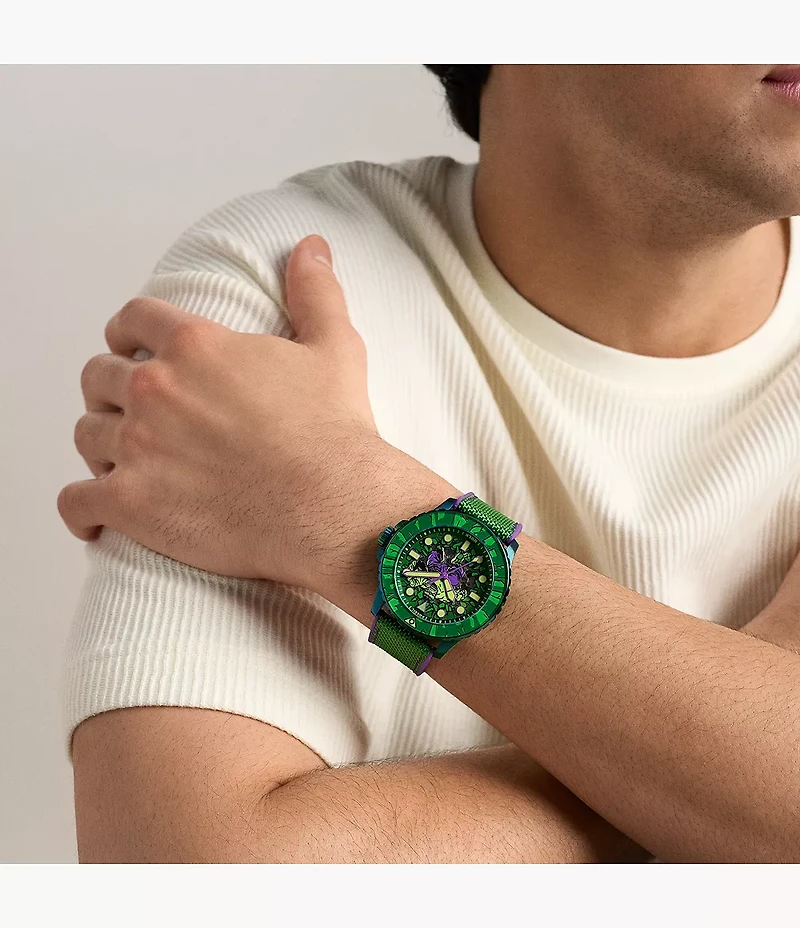 Marvel x Fossil Limited-Edition Incredible Hulk Automatic Watch
