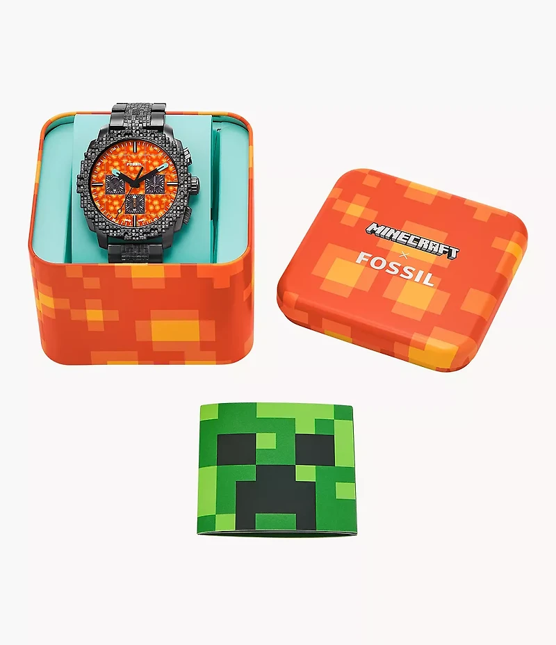 Minecraft x Fossil Limited-Edition The Nether 44mm Chronograph Watch