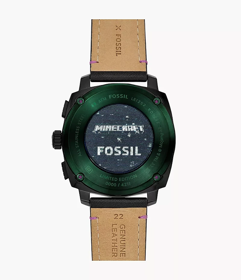 Minecraft x Fossil Limited-Edition The End 44mm Chronograph Watch