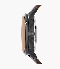 Townsman Automatic Dark Brown Leather Watch