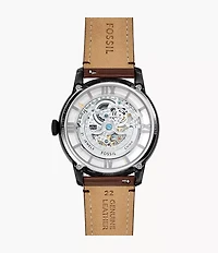 Townsman Automatic Dark Brown Leather Watch