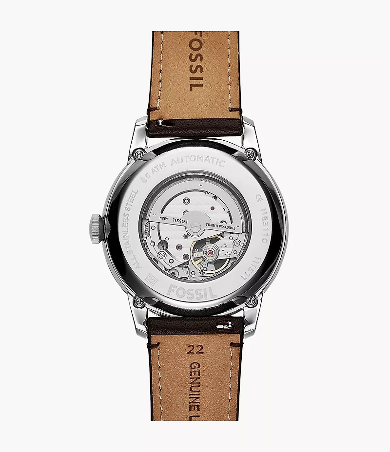 Townsman Automatic Brown Leather Watch