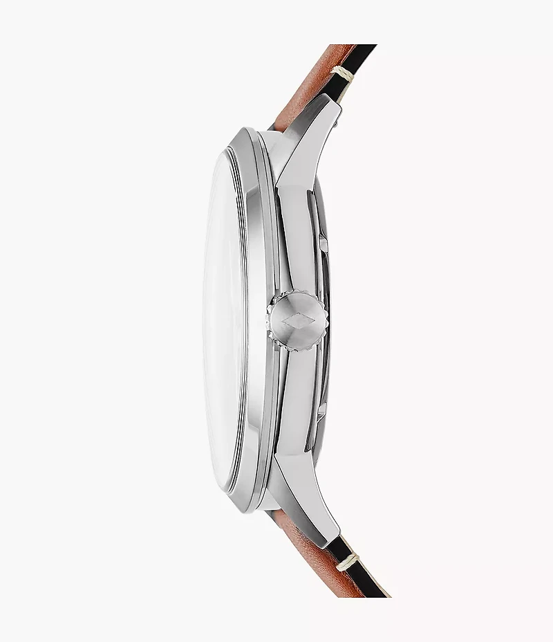 Townsman 48mm Automatic Light Brown Leather Watch
