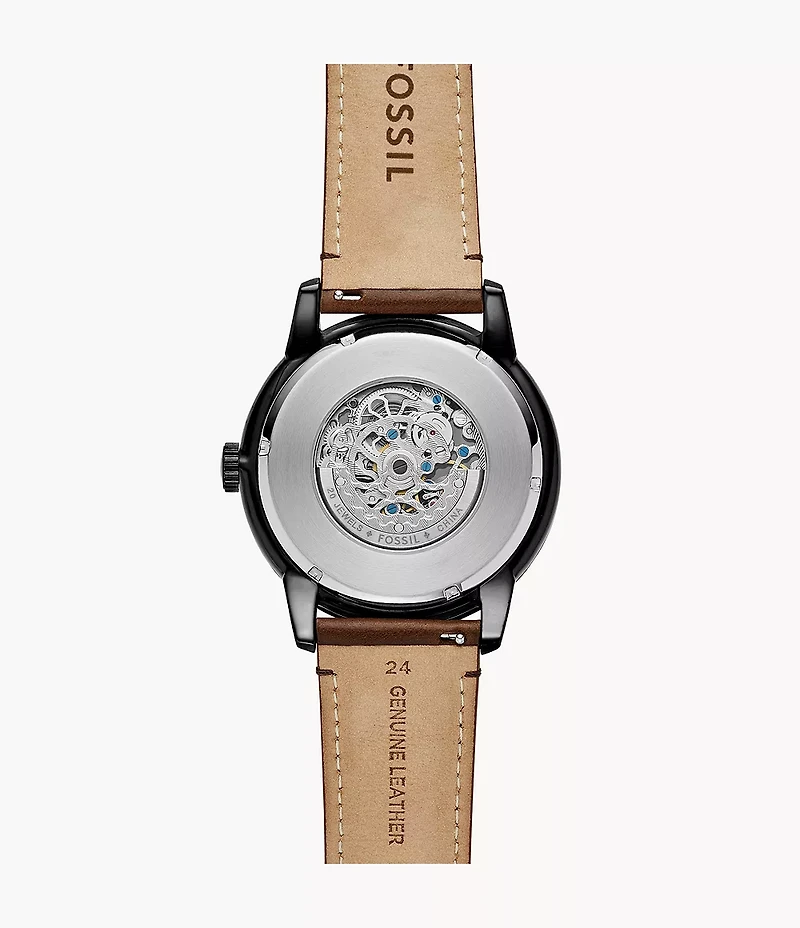 Townsman 48mm Automatic Brown Leather Watch