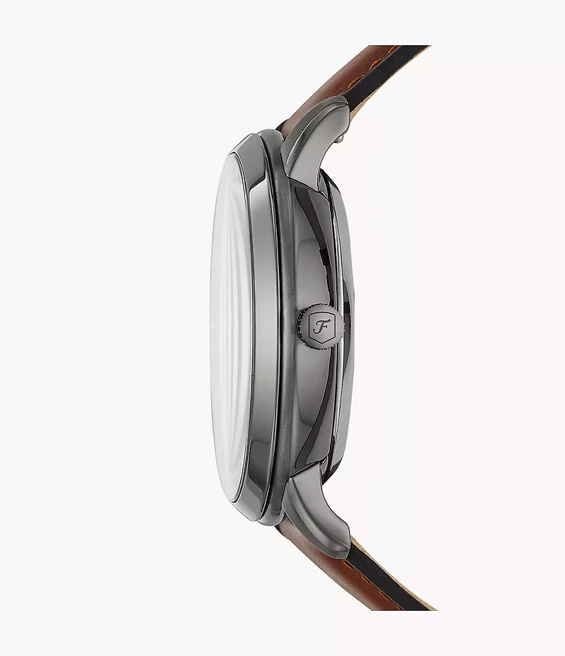 Neutra Automatic Amber Leather Watch