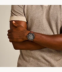 Neutra Automatic Amber Leather Watch