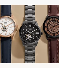 Townsman Automatic Smoke Stainless-Steel Watch
