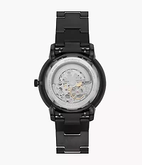 Neutra Automatic Black Stainless Steel Watch