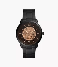 Neutra Automatic Black Stainless Steel Watch