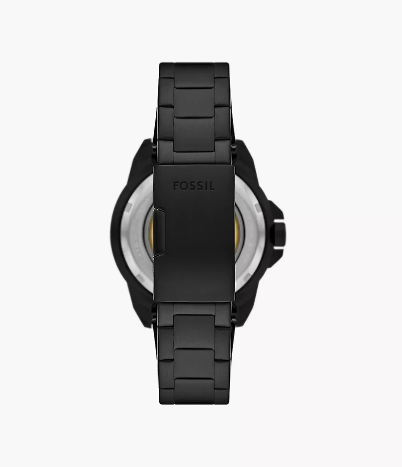 Bronson Automatic Black Stainless Steel Watch