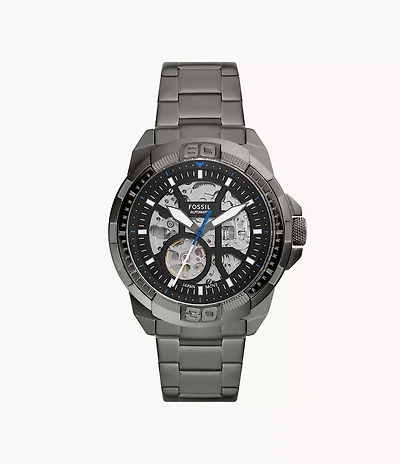 Bronson Automatic Smoke Stainless Steel Watch