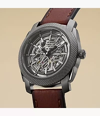 Machine 45mm Automatic Brown LiteHide™ Leather Watch