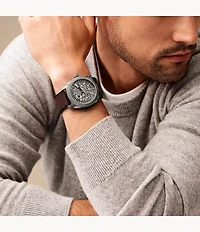 Machine 45mm Automatic Brown LiteHide™ Leather Watch