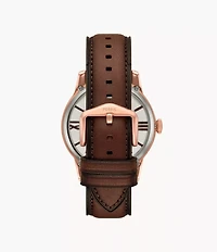 Townsman Automatic Brown Leather Watch