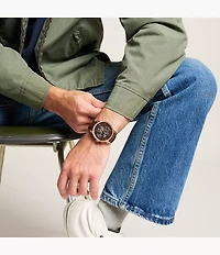 Townsman Automatic Brown Leather Watch