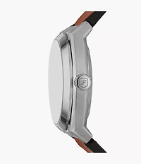 Everett 42mm Automatic Brown Leather Watch