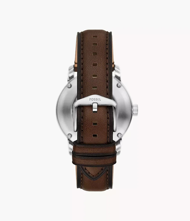 Fossil Heritage Automatic Brown Leather Watch