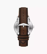 Fossil Heritage Automatic Brown Leather Watch