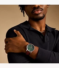 Townsman Automatic Brown Leather Watch