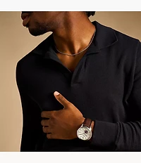 Townsman Automatic Brown Leather Watch