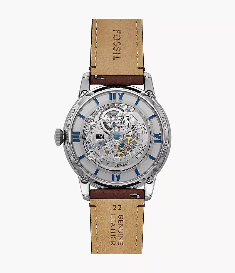 Townsman Automatic Brown Leather Watch